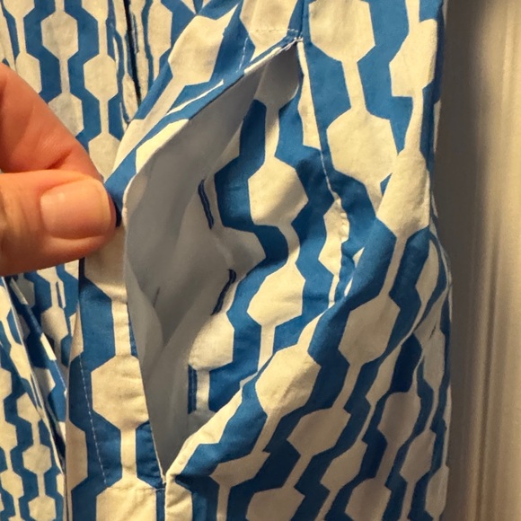 Boden Blue and White Midi Dress - Picture 8 of 9